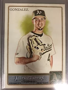 2011 Topps Allen and Ginter #301 Gio Gonzalez A’s Short Print Baseball Card - Picture 1 of 2