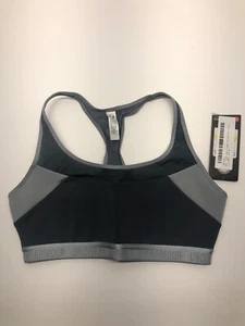 NEW UNDER ARMOUR UA Women's Stealth Gray Sports Bra Medium M - Picture 1 of 4