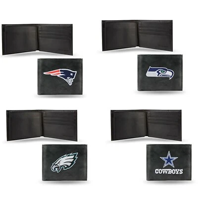 NFL Football Embroidered Bi-fold Wallet - Men's Wallet  ∗ Pick your Team ∗ - Image 1 of 3