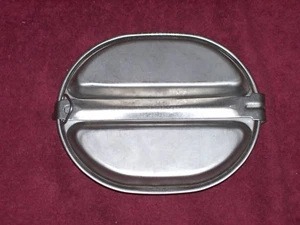 ORIG.GI  MILITARY STAINLESS STEEL MESS KIT DATED 1982 - Picture 1 of 6