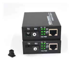 100 Mbps Ethernet Transceiver Singlemode Glasfaser SC Up 20 km hohe Qualität - Bild 1 von 10