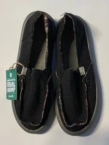 Women's Sanuk DONNA HEMP Sidewalk Surfers New Size 7 - Picture 1 of 5