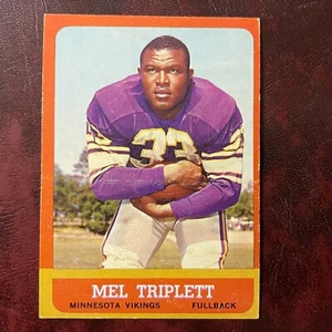 1963 Topps Set MEL TRIPLETT #100 MINNESOTA VIKINGS - EX-MINT *ALTA QUALITÀ* - Foto 1 di 2