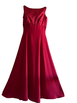 JIM HJELM ROJO LARGO MAXI VESTIDO FORMAL VESTIDO DE NOCHE talla M PROM EXCELENTE Foto 1 de 4
