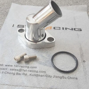 Carcasa de termostato de cuello de agua 45° para bloque pequeño/grande Chevy 265 283 305 307 350 - Imagen 1 de 6