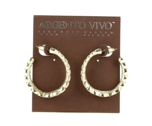 Argento Vivo Damen-Creolen goldfarben 78 $ 128099 - Bild 1 von 2