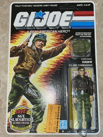 1986 GI JOE GENERAL HAWK MOC Sealed. Very Nice! ARAH Cover