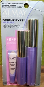 Almay BRIGHT EYES Mascara Black Brown-Black Mini-Champagne Shimmer Shadow 3 pack - Picture 1 of 7