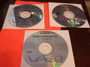 Sony VAIO Recovery CD's & Welcome CD - Picture 1 of 4