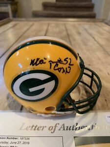 Reggie White Autographed/Signed Micro Mini Helmet JSA Green Bay Packers