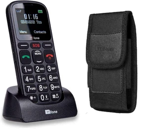 TTfone TT100 Comet Big Button 2G Phone Senior Elderly SOS - with Holster