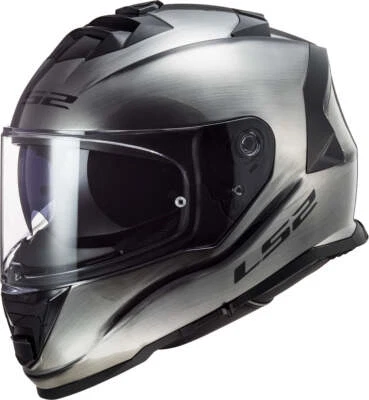 LS2 Assault Full Face Motorcycle Helmet Solid Brushed Alloy Small Foto 1 de 4