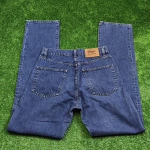 Vintage Lacoste Jeans Adult 44 29' Straight Leg Denim Blue Solid Mens Casual 90s - Picture 1 of 13