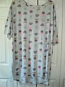Damen Nachthemd Schlafshirt kaffeegrau Größe 2X-3X (20W-24W) - Bild 1 von 2