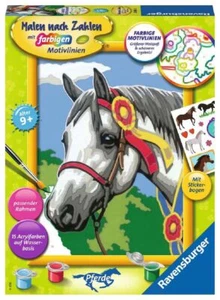 Ravensburger pintar por números juego de pintura caballo de torneo orgulloso | caballos MnZ juego de pintura - Imagen 1 de 3