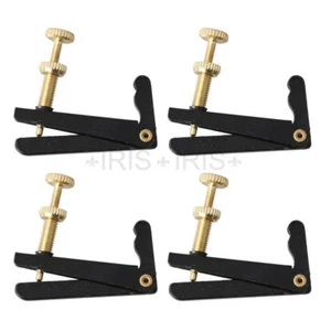 4PCS Black Stable-style Cello String Adjusters Fine Tuners for 3/4-4/4 Violin - Picture 1 of 4