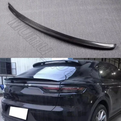 For Porsche Cayenne Coupe 2019-2023 Carbon Fiber Rear Middle Trunk Spoiler Wing - Image 1 of 4