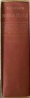 War & Peace, Leon Tolstoy, Heritage Press, Slipcase, Vol 1&2 - Image 1 of 4