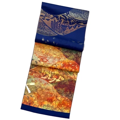 Rollo de tela de seda pura Hakata Ori para costura kimono Nagoya Obi Japón 280 cm Foto 1 de 4