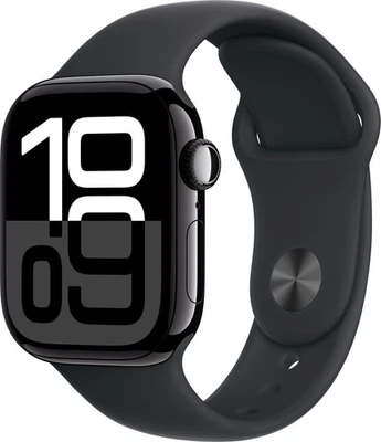 APPLE Watch S10 GPS 42 mm Alugehäuse Sportband M/L Schwarz MWWF3QF/A B-Ware - Bild 1 von 3