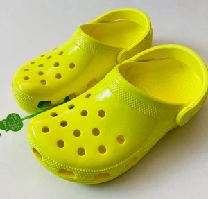 CROCS classic clogs Womens Size 7 Yellow Glazed - Picture 1 of 5
