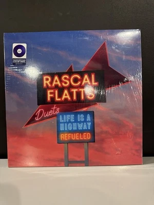 Rascal Flatts - Life Is A Highway Refueled Duets Blue Vinyl Record LP Sealed New - Image 1 of 2