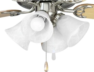 Progress Lighting 4-Light Kit for ceiling fan, P2610-09, Brushed Nickel, NIB - Picture 1 of 7