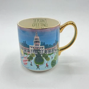 Anthropologie Christmas Mug Holiday Time In The City Austin Texas Mug NEW - Picture 1 of 5