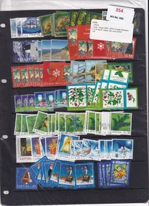LATVIA DUPLICATED COMMEMORATIVE COLLECTION BETWEEN 2001 - 2010 STC £210 - Picture 1 of 3