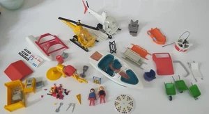 Konvolut Vintage Playmobil Figuren Zubehör Boote Hubschrauber - Bild 1 von 6