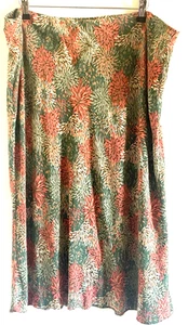 BM Floaty Sommer Midi Rock mit Blumenmuster Größe UK 20 - Bild 1 von 5