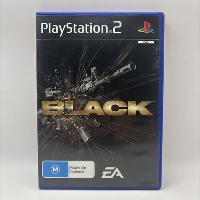 Black - PS2 - Sony PlayStation 2 - Complete With Rare Restricted Area Clearance - Image 1 of 4