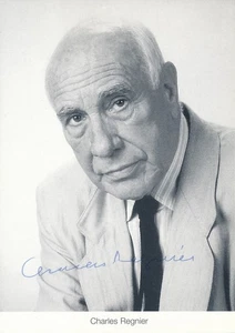 CHARLES REGNIER (+ 2001),  ORIGINAL SIGNIERT, AUTHENTIC SIGNED - Picture 1 of 1