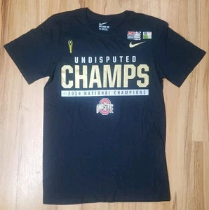 Ohio State Buckeyes Shirt Mens Small Football 2014 National Champions Nike NWT - Picture 1 of 4