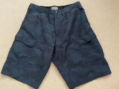 Blue Mix Cargo Style Shorts M&S UK Size Waist 32" /Length 21" - Image 1 of 4