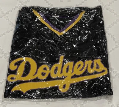New Los Angeles Dodgers Lakers Night SGA Black Promo Jersey L Men's LARGE 2019 - Image 1 of 4
