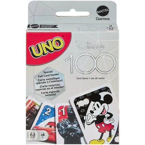 Mattel UNO DISNEY 100 Juego de Cartas con Tarjeta Especial Misteriosa Lámina Edades 7 + Nuevo Foto 1 de 1