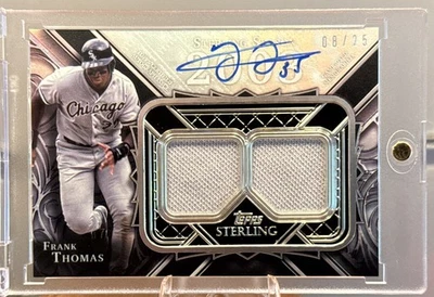 2022 Topps Sterling Frank Thomas Sterling Seasons 2003 Dual Relic Auto 08/25 🔥 - Image 1 of 2