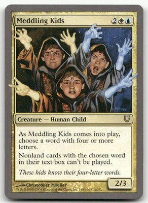 Meddling Kids #118 (NM) Unhinged UNH Magic MTG - Image 1 of 2