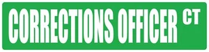Corrections Officer 6"h X 24"w Occupational Street Plastic Sign - Picture 1 of 1