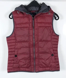 875 S.Oliver Weste Damenweste Steppweste rot schwarz XL Kapuze (Maße beachten!!) - Bild 1 von 6