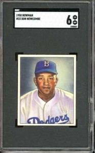 1950 Bowman #23 Don Newcombe RC/Rookie Dodgers SGC 6 EX-NM/EX-MT 