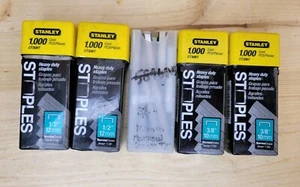 Stanley CT306T 3/8" und 1/2" Meg schmale Krone Heftklammern (1000 Stück Packungen) *** HINWEIS - Bild 1 von 13
