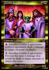 * mrm * FR/vf foil goblin legionnaire/goblin italique mtg apocalypse