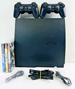 Sistema de consola Sony PlayStation 3 Slim CECH-3001B 240 GB y paquete de juegos - PROBADO - Imagen 1 de 24