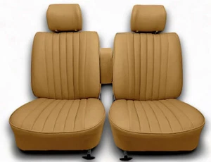Sitzbezüge Bezüge für die Vordersitze Mercedes-Benz SL R107 dattel ab 1985 - Picture 1 of 4
