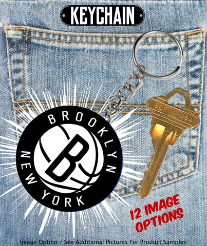 Brooklyn Nets - Keychain - Choose From 12 Designs Cover