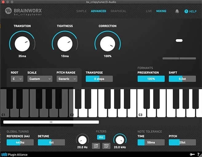 Brainworx BX_Crispytuner Plugin Alliance AAX, AU, AAX Native ,  VST2, VST3 - Bild 1 von 1
