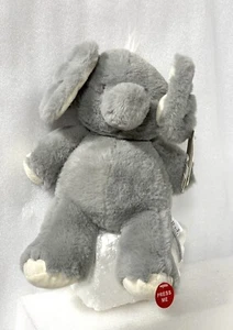 Baby Ganz Peek A Boo Emerson the Elephant Gray Plush Ears Open And Close NWT 11” - Picture 1 of 17