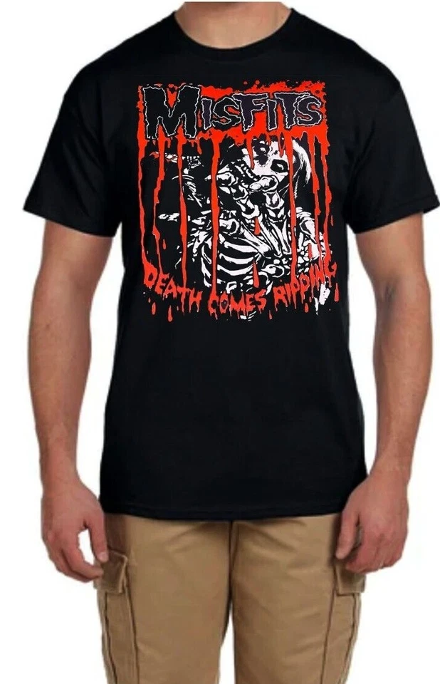 Misfits N HEAVY METAL BAND Black T Shirt - Image 1 of 1